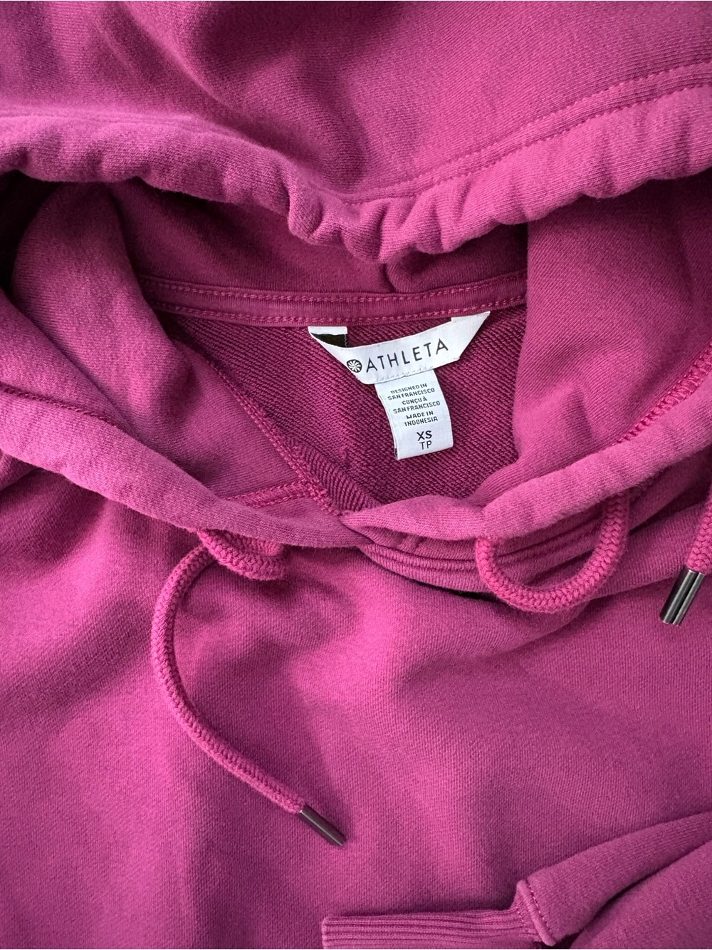 Athleta Raspberry Hooded Pullover - Picture 2 of 2